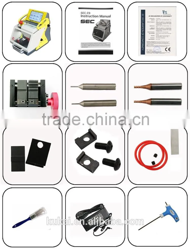 Popular Car Key Cutting Machine SEC-E9 Laser CNC Key Cutting Machine with Good Quality and Fast Shipping
