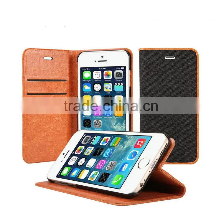 Real leather case for apple iphone 6 flip case, For Iphone 6 case New arrived 4.7 inch cover TPU+PC material