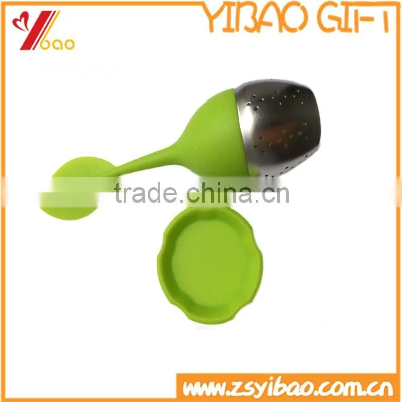 High quality Silicone Stainless Steel tea infusers, potted plant tea strainer