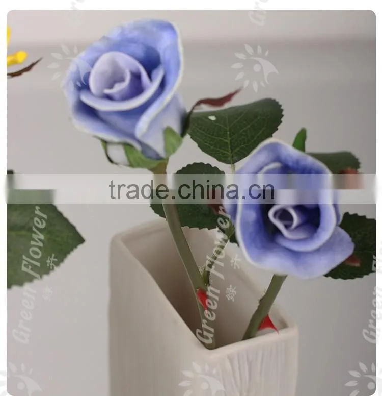 Greenflower 2016 Wholesale handscrafts Real Touch Latex PU China Artificial Flowers Rose bud for wedding decoration occation