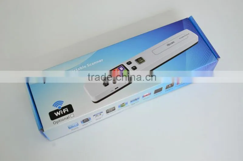 Buiness travel HD LCD display WiFi Doucument handheld portable scanner