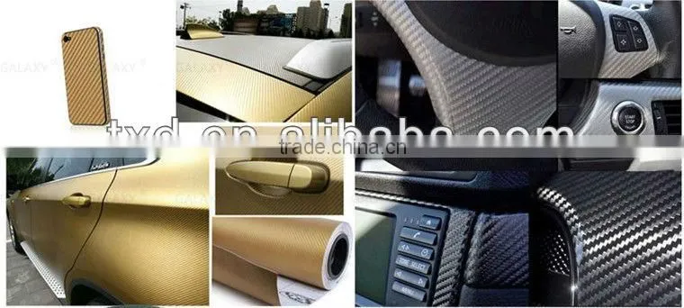 carbon fiber car cover vinyl film, car wrapping film