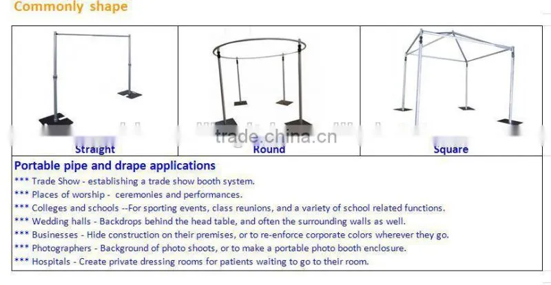 outdoor pipe and drape for party / pipe and drape