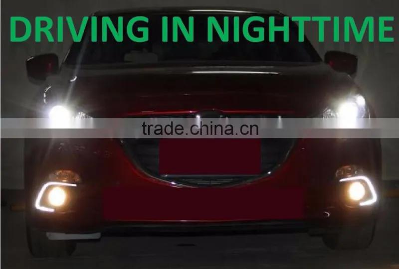 New Design Body Kit FOR MAZDA AXELA LED CAR DRL Daytime Running LIGHT