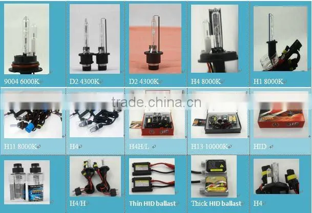 HID H4 6000K H4 HID xenon kit 35W 55W 75W