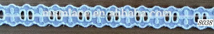 Newest style Cheapest china supplier embroidery lace trimming