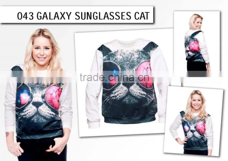 fashion vintage plant high quality 3d digital print fullprint crewneck sweatshirt spring autumn unisex custom oversized pullover