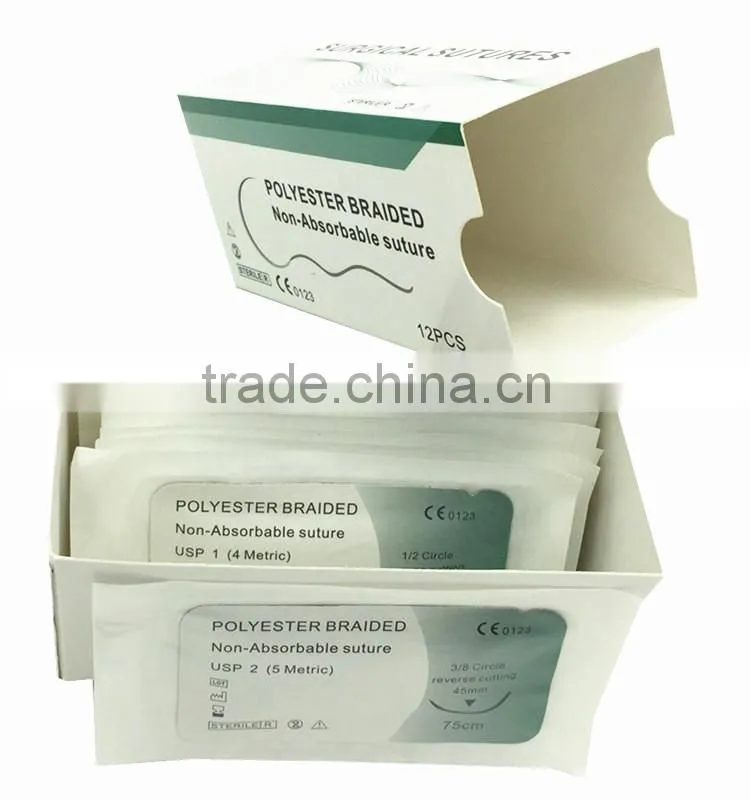 Polyester Braided Non-absorbable Suture with Needle