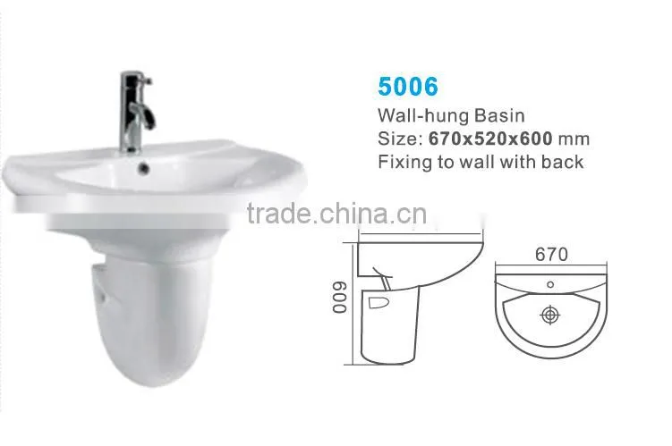 bathroom vanity Ceramic Fancy Wall Hung Basin