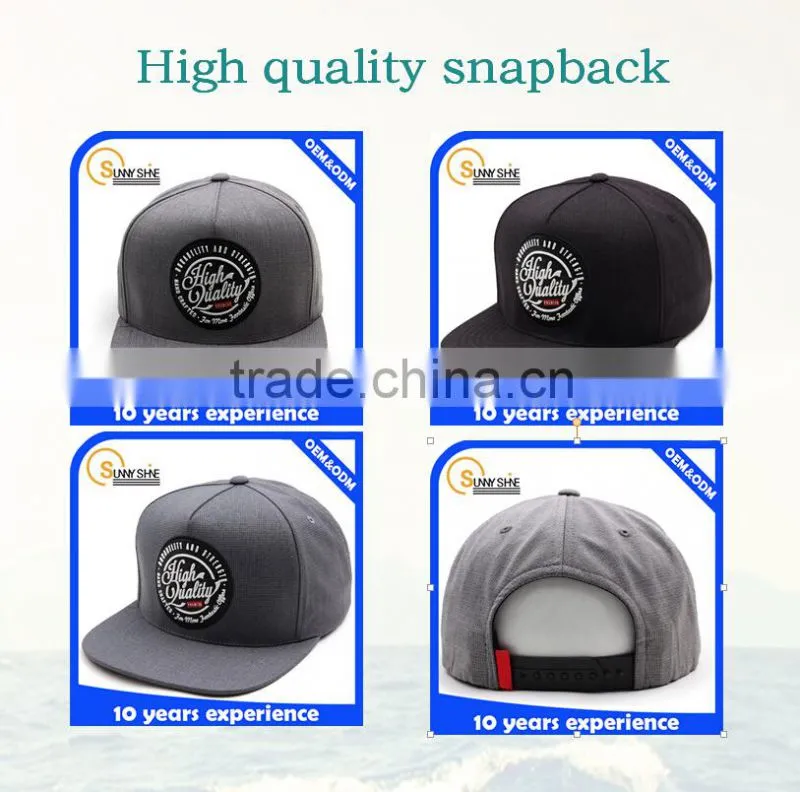 custom snapback wholesale 3d puff acrylic snapback hats leather brim hats hip hop