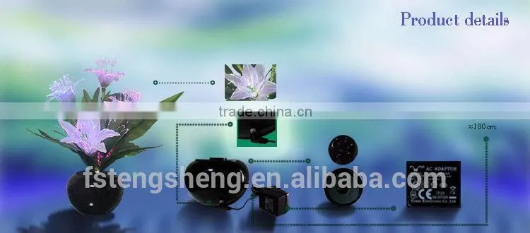Best sell craft silk flower optical fiber artificial flower from foshan factory