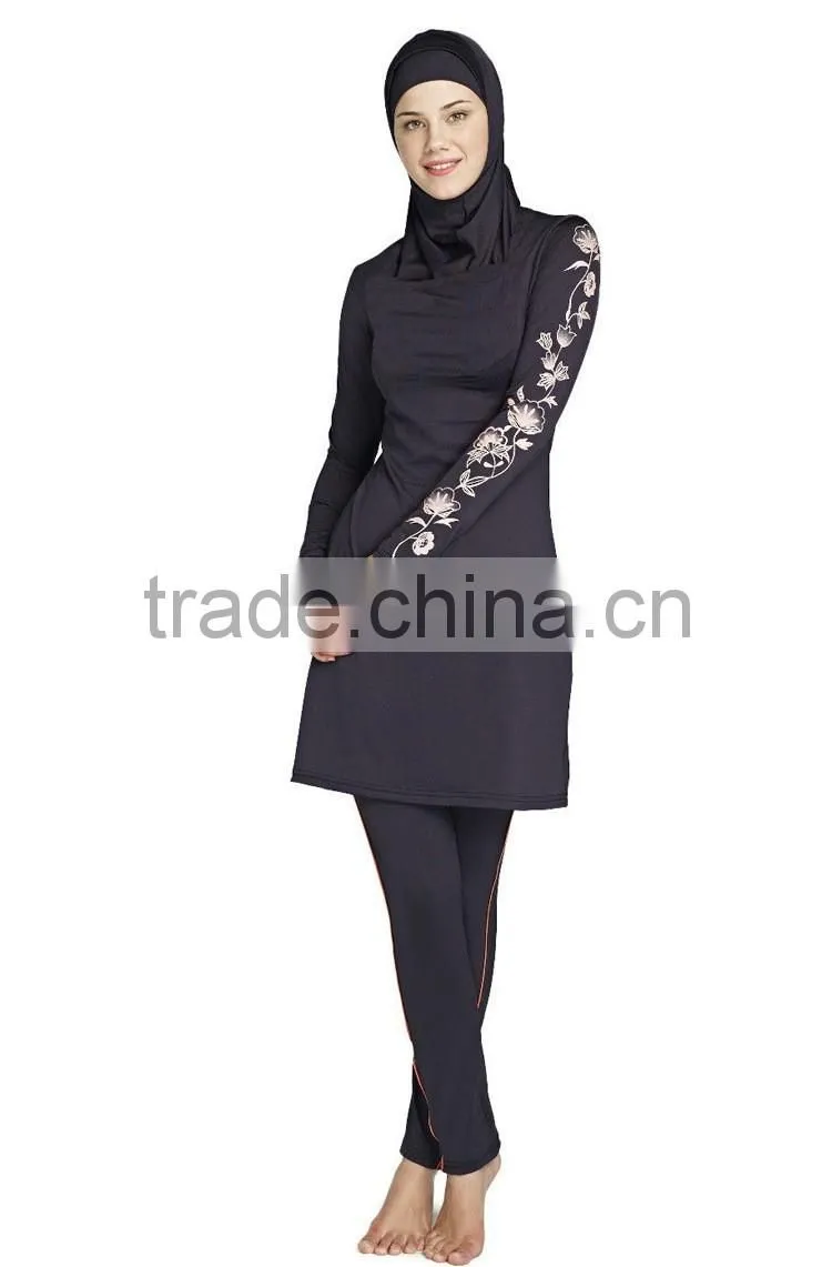 Modesty Muslim Swimwear Swimsuit Full Cover Islamic Beachwear Bikini