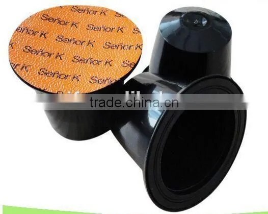 2015 high quality empty nespresso coffee capsule
