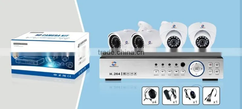 gwsecu Security CCTV 720P 4CH AHD Day Night IR Camera Kit High Definition Video Surveillance AHD DVR CCTV System