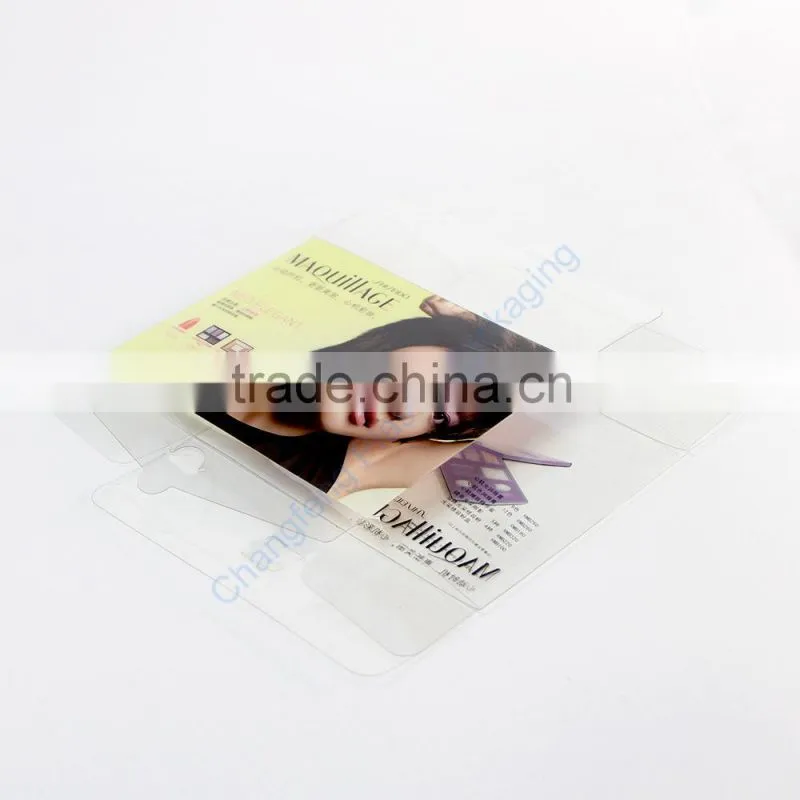 Customized clear cosmetic gift set packaging box
