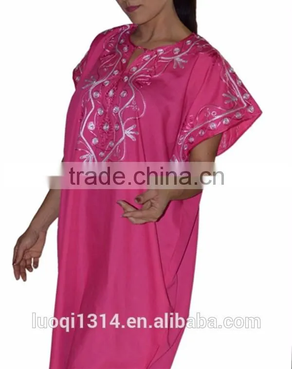 2016 High fashion embroidered womens dresses moroccan caftan dresses