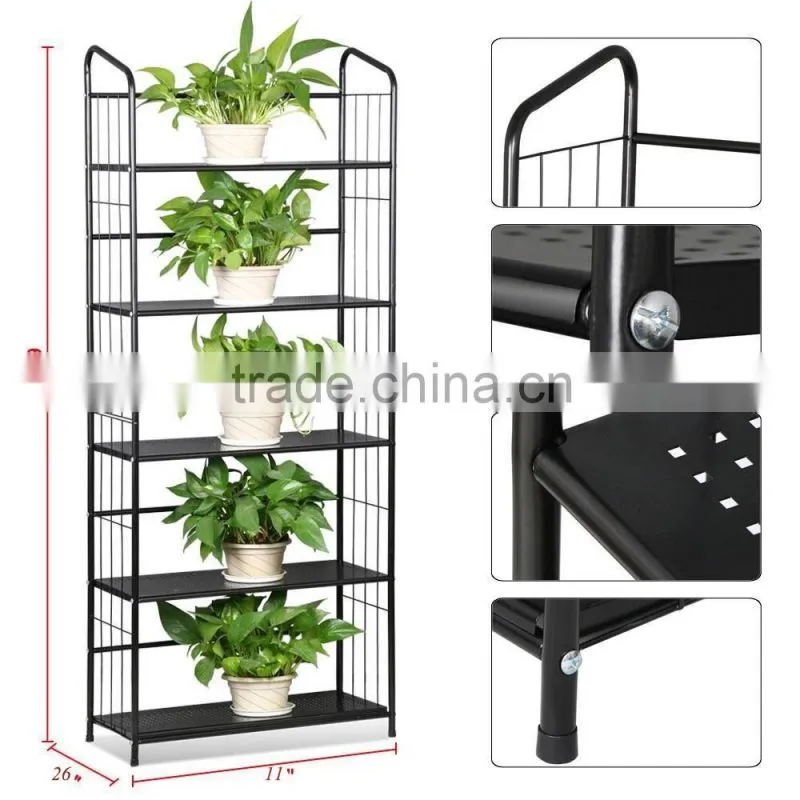 5 tire antique wrought iron Step Metal Plant Stand