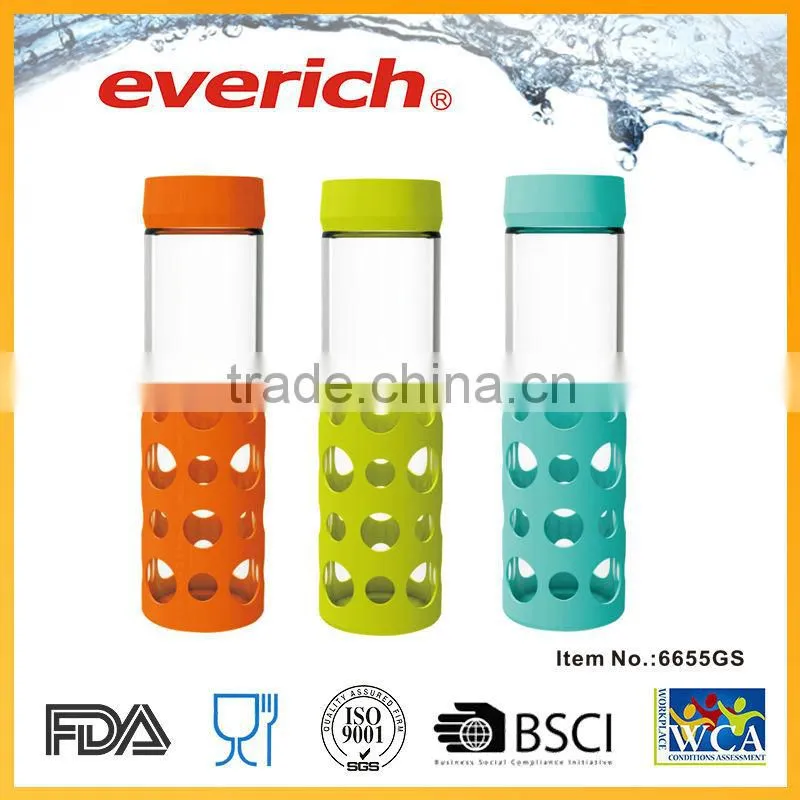 Wholesale Tritan BPA Free glass bicycle water bottle
