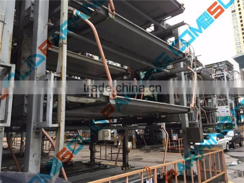 Arc-shaped design rotate PLC controlled rotary automated parking system