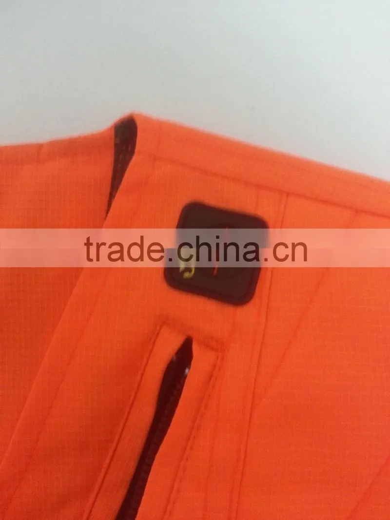 Winter waterproof breathable orange hunting vest