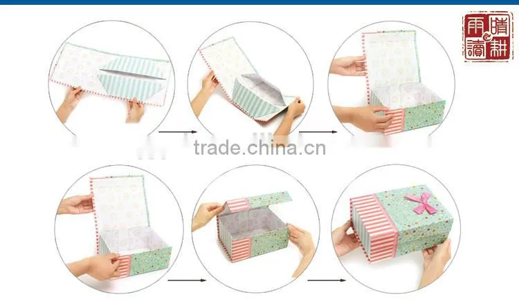 top grade quality rectangle folding paper box