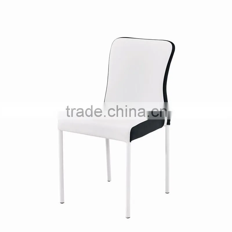 Small apartment minimalist dining table round tempered glass dining table