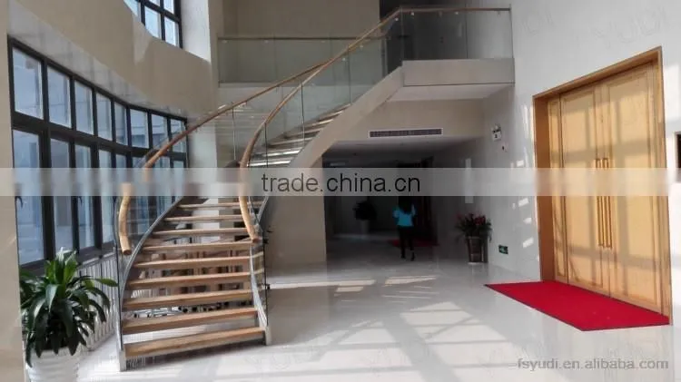 Wood steel stair design made in China---YUDI