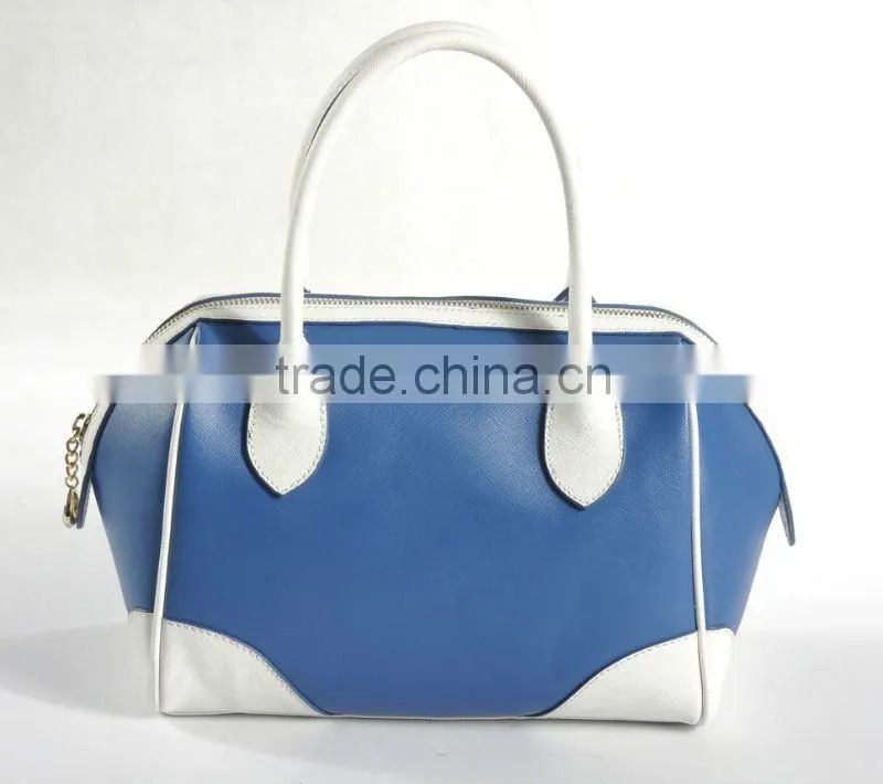 New arrival! Crisscross leather colorblock Satchel fashion handbags 2012