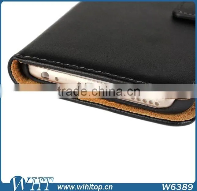 Luxury Genuine Leather Cover Case For iPhone 6 Plus 5.5 Inch Wholesale Case