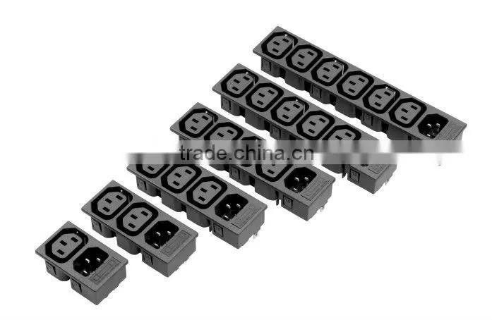 High quality C8 ac inlet socket & IEC60320 UL498 ac inlet socket