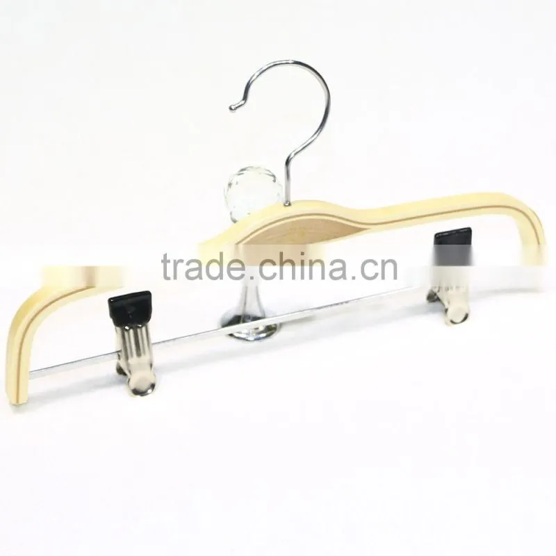 Elegant wooden pants hanger for children garment