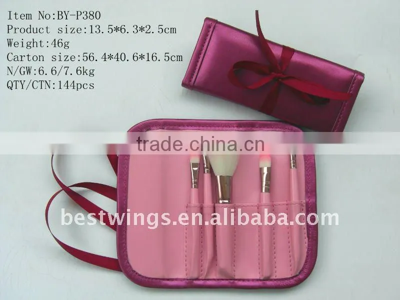 5PCS Fashion Style Pink Makeup Cosmetic Brushes Pink