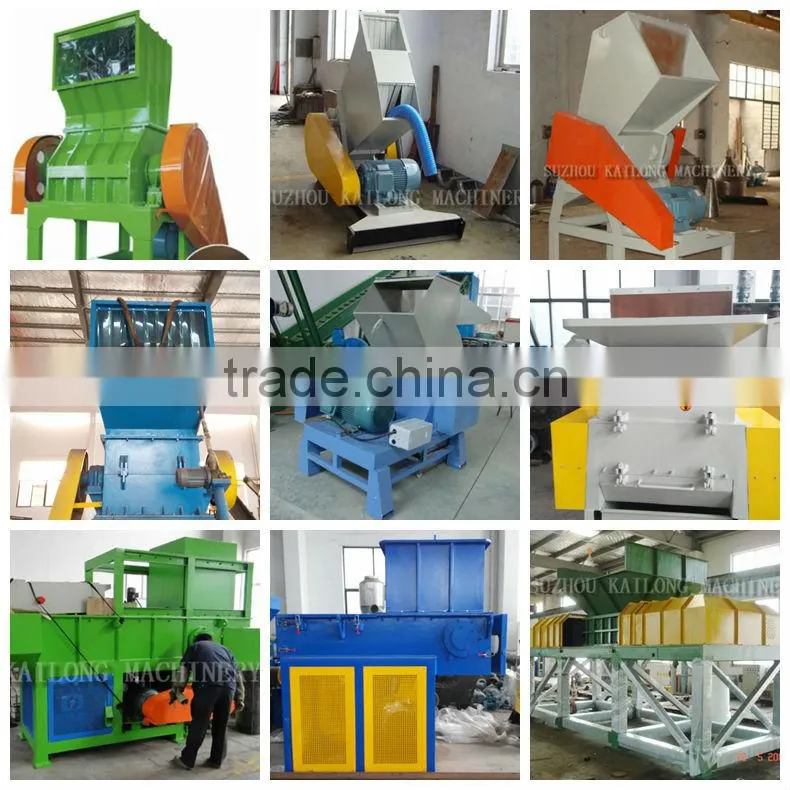 strong plastic granulator/plastic crusher for film bottle sheet woven bags