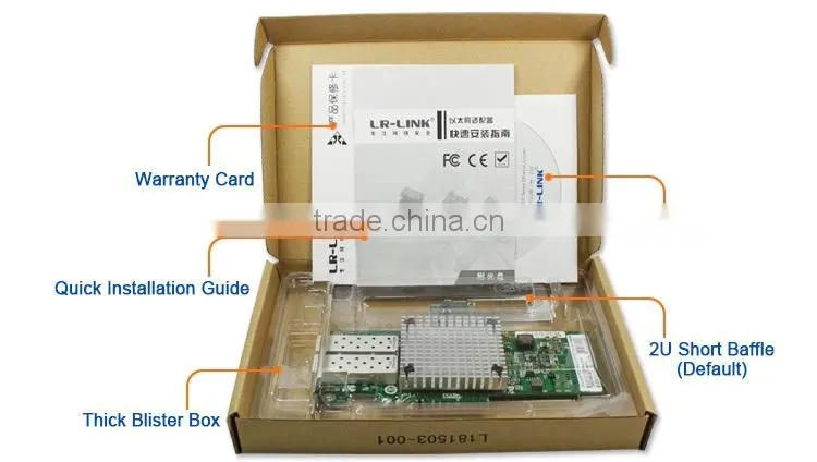 LR-LINK PCIe x8 Dual SFP+ Port 10G Network Card Compatible With Intel X520