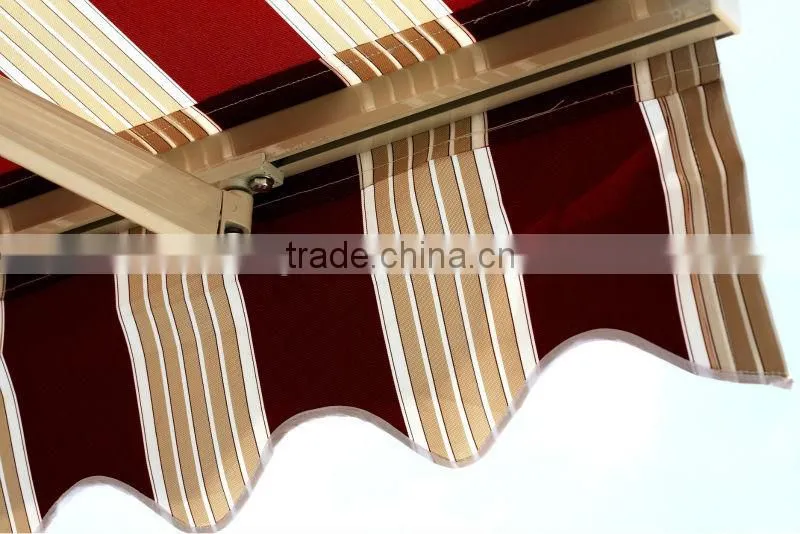 Economic outdoor non-cassette retractable awning