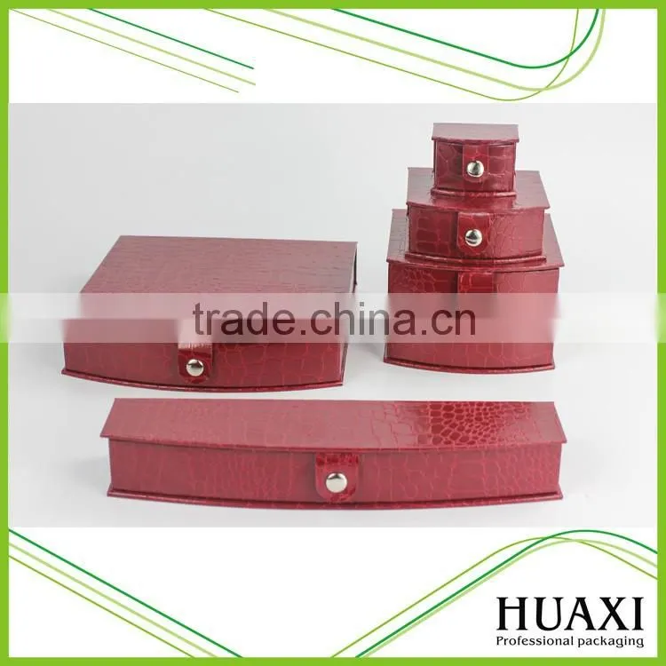 Luxury custom logo printed gift velvet plastic jewelry box
