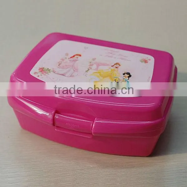 Customized airtight microwave plastic kids lunch box for picnic/shcool