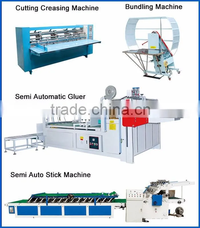 New Product Creasing and Cutting box packaging machine