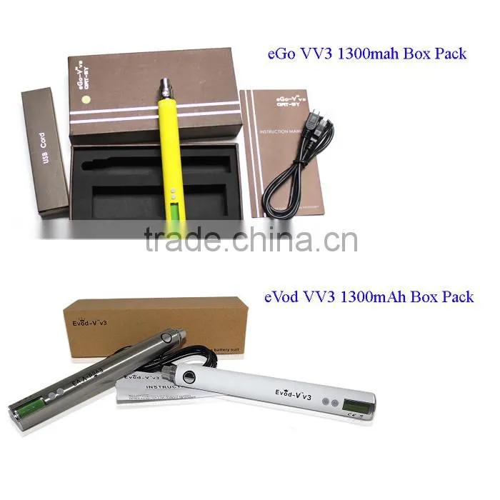 eGo vv3 1300MAH twist 2200mah eGo twist battery/2600mah twist battery