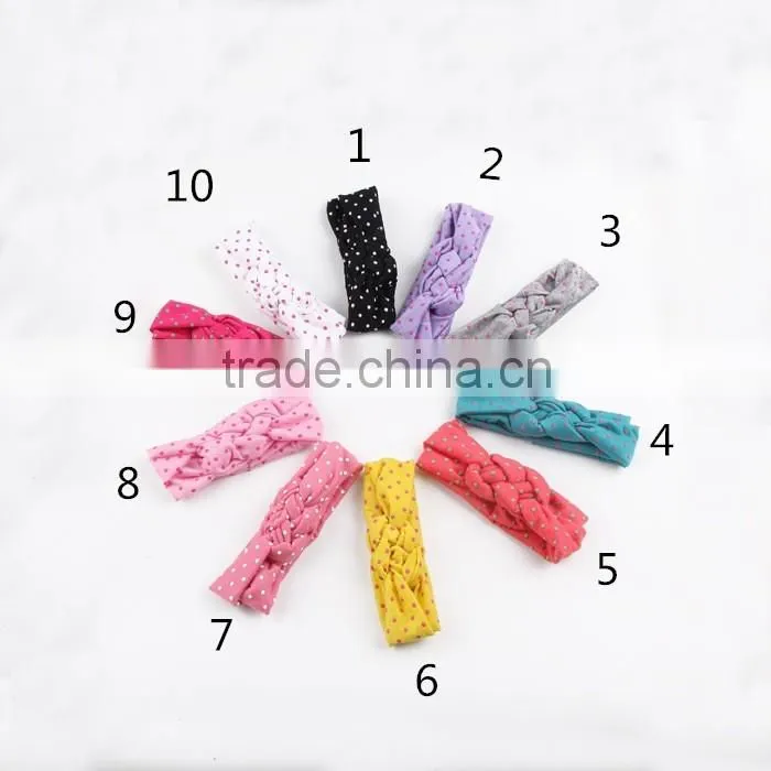 knot headband baby headband dot hairband