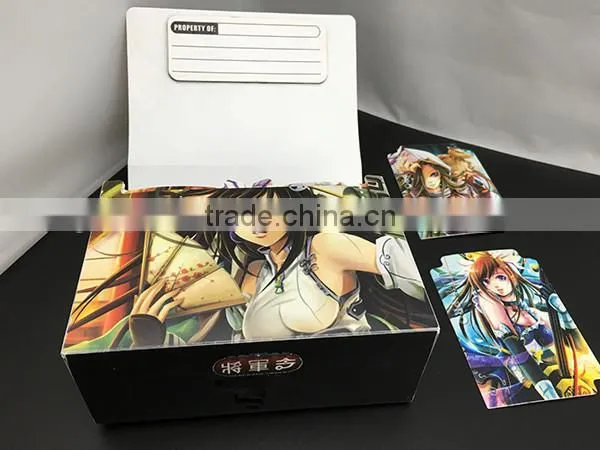 Magnetic dual Deck Box with CMYK printing for 160+ game card with sleeves