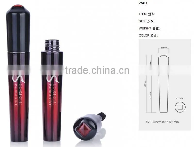 Vintage style plastic red mascara bottle manufacturer