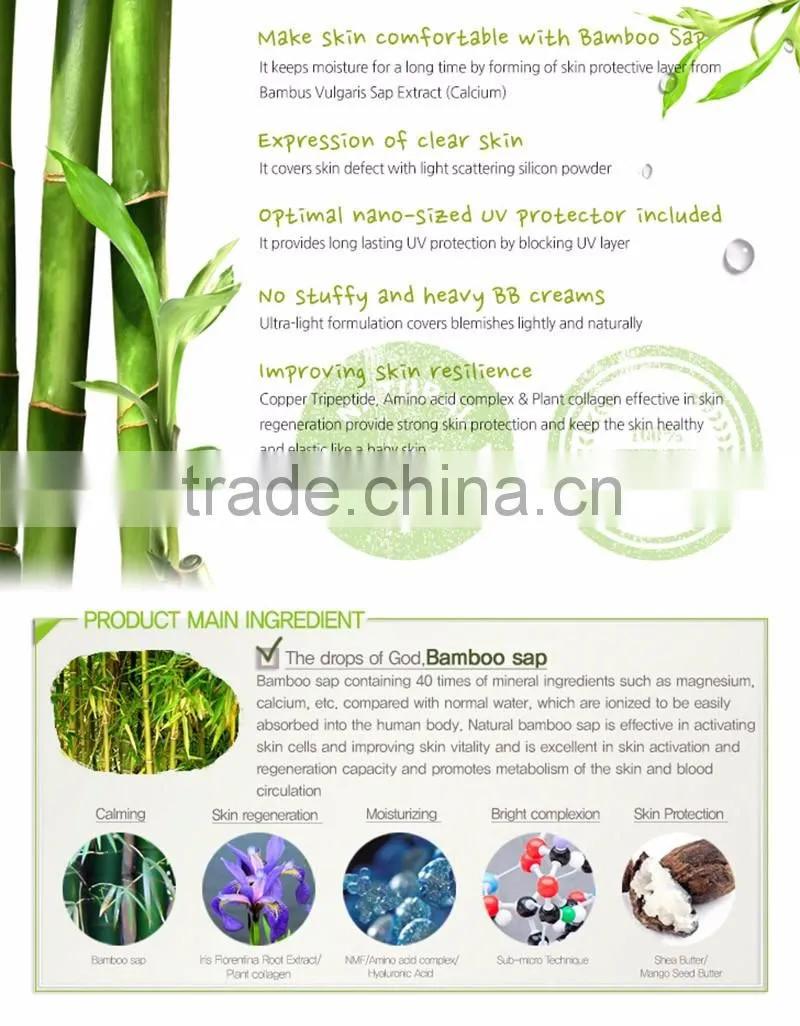 Bamboo Hydro bb Cream SPF25 PA++ bb cream tube korea