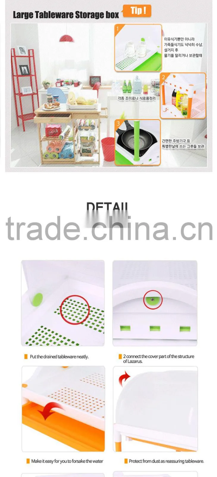 Big Size Tableware Storage box 1 layer/2 layer/3 layer