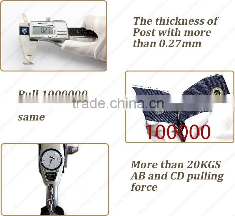 Factory supply plastic cord stopper with metal spring for garment