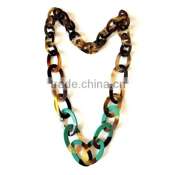 High quality hot selling nice buffalo horn necklace jewelry