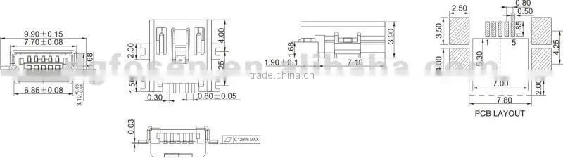 Micro USB to 3.5MM DC Jack for Mobile Power Pack USB-5BS