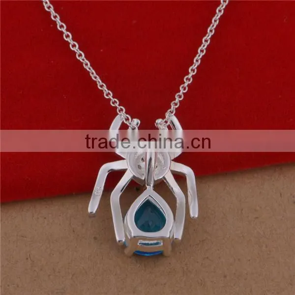 necklace silver spider pattern big pure silver chain necklace