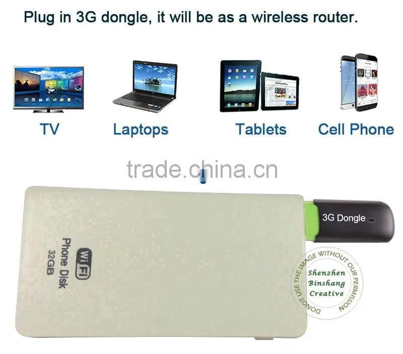 Newest Wi-Fi USB Flash Drive 32GB,64GB Capacity Wireless U Disk for iphone for ipad for Samsung