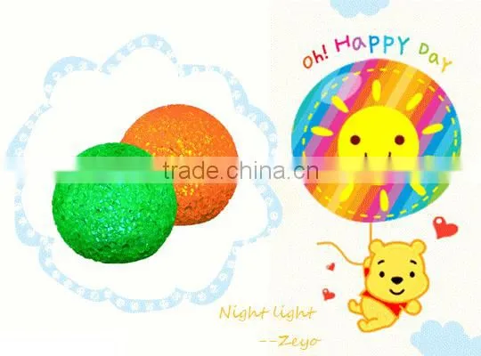 battery operated color changing flower shape led night light for home decoration